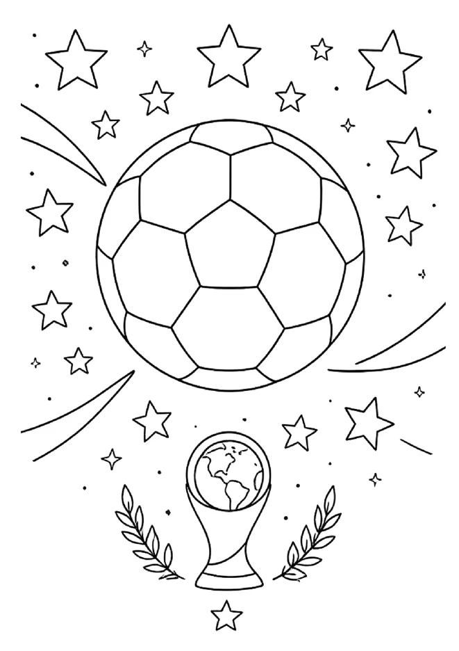 desenhos copa do mundo para colorir para imprimir e colorir - imagem 2